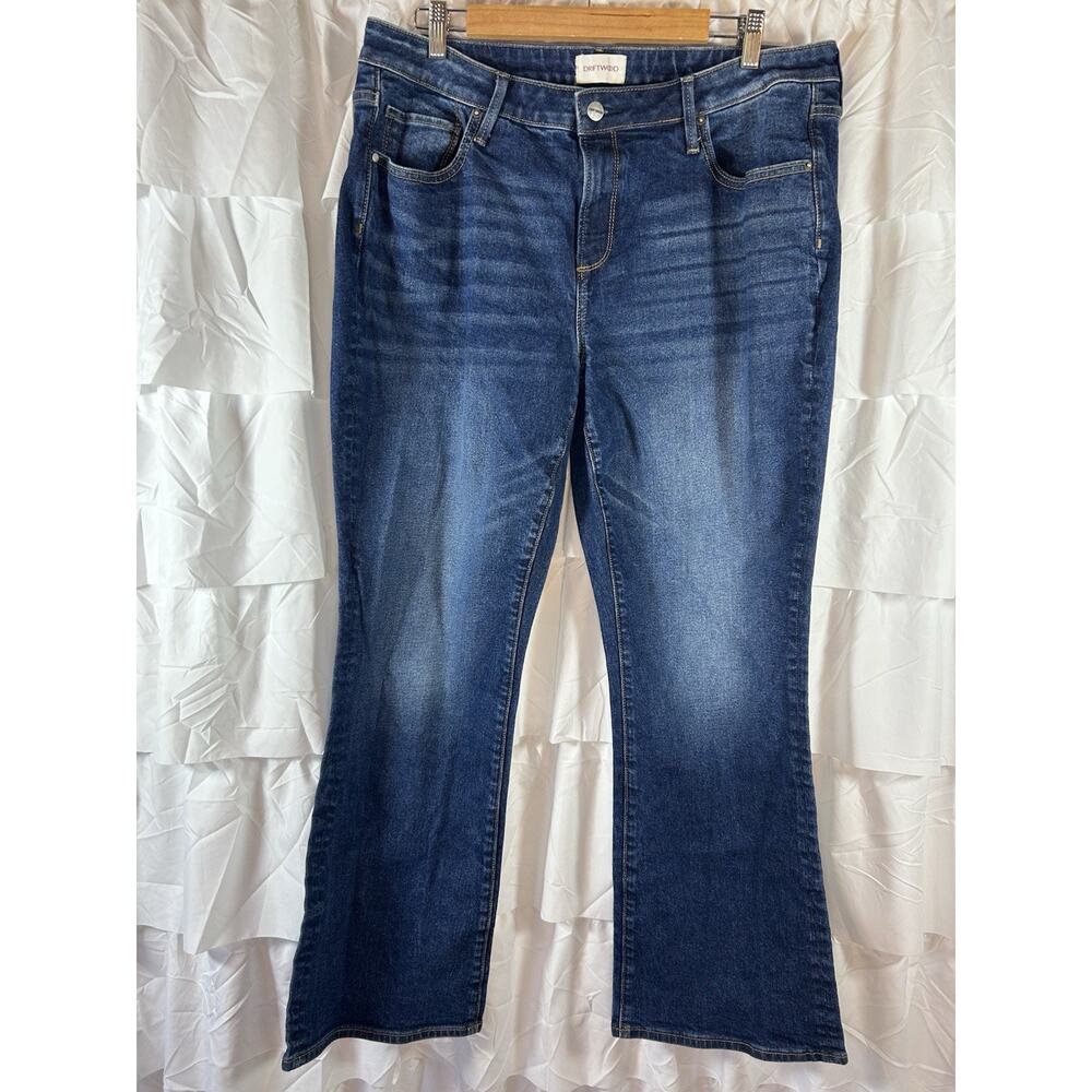 Driftwood Kelly Bootcut Jeans Women's 16x31 Blue Stretch Denim Medium Wash